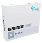 Лизиноприл, таблетки 10 мг 60 шт